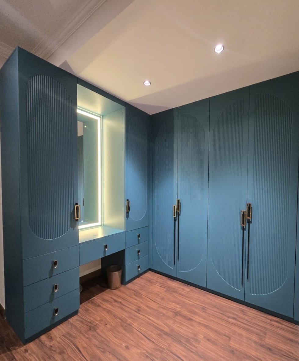 PU Finish Modular Wardrobe